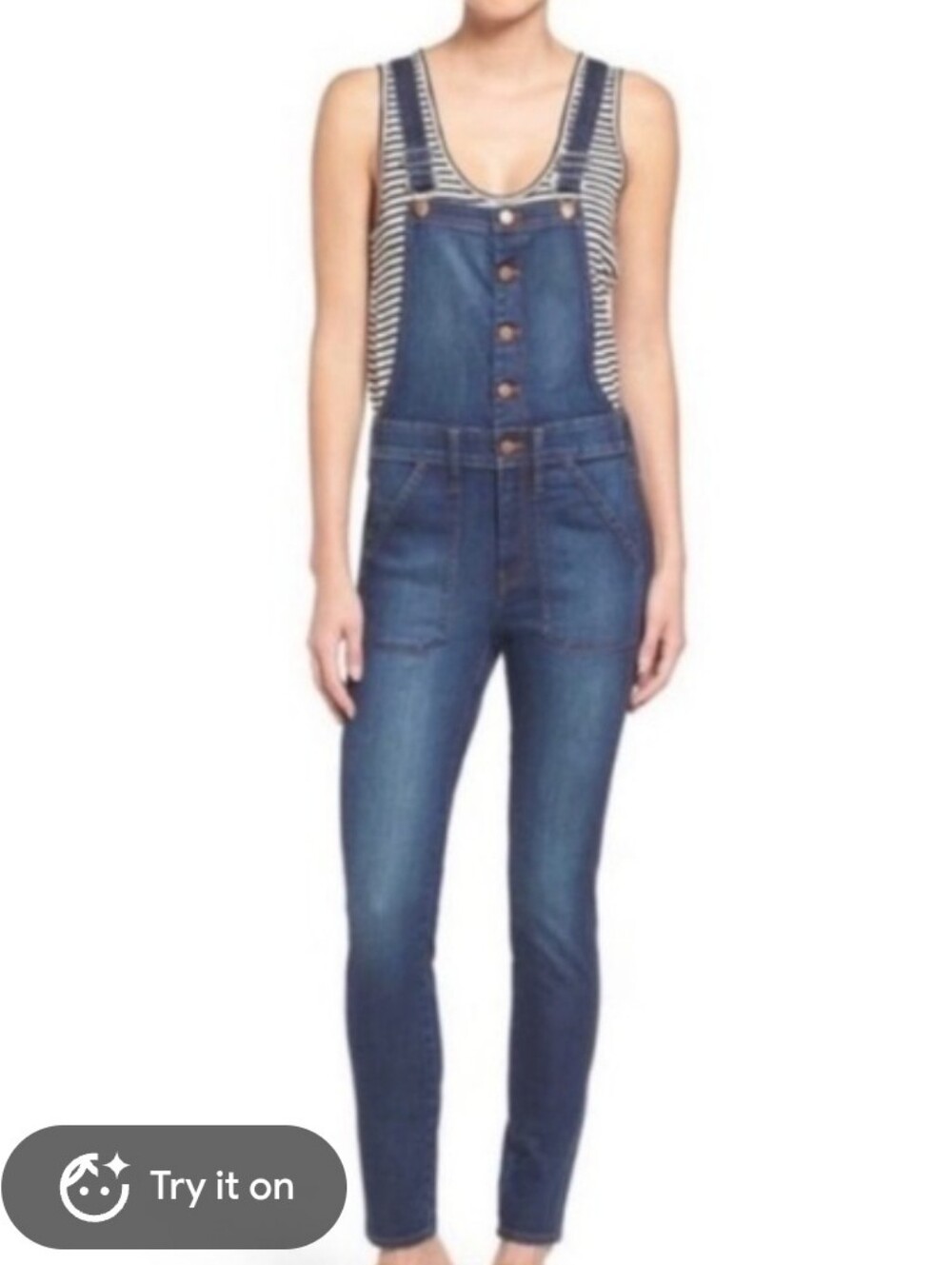 Madewell Classic Blue Denim Women's Overalls